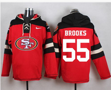 Nike San Francisco 49ers #55 Ahmad Brooks Red Player Pullover NFL Hoodie Nike San Francisco 49ers #55 Ahmad Brooks Red Player Pullover NFL Hoodie