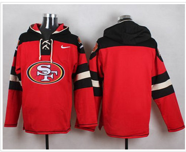 Nike San Francisco 49ers Blank Red Player Pullover NFL Hoodie