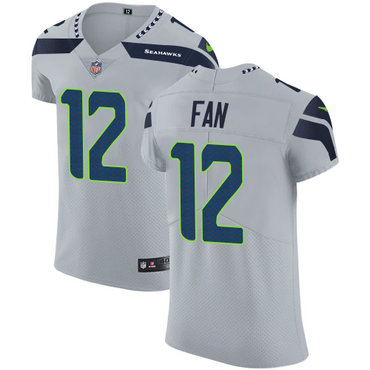 Nike Seahawks #12 Fan Grey Alternate Men's Stitched NFL Vapor Untouchable Elite Jersey Nike Seahawks #12 Fan Grey Alternate Men's Stitched NFL Vapor Untouchable Elite Jersey