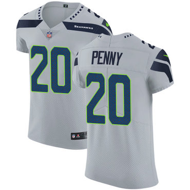 Nike Seahawks #20 Rashaad Penny Grey Alternate Men's Stitched NFL Vapor Untouchable Elite Jersey Nike Seahawks #20 Rashaad Penny Grey Alternate Men's Stitched NFL Vapor Untouchable Elite Jersey