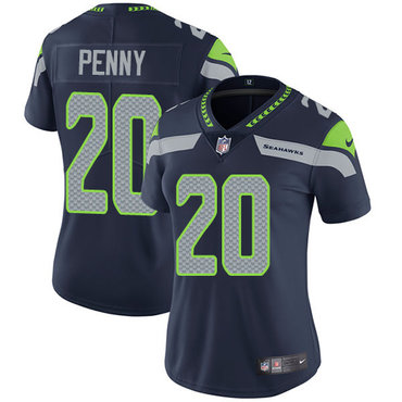 Nike Seahawks #20 Rashaad Penny Steel Blue Team Color Women's Stitched NFL Vapor Untouchable Limited Jersey Nike Seahawks #20 Rashaad Penny Steel Blue Team Color Women's Stitched NFL Vapor Untouchable Limited Jersey