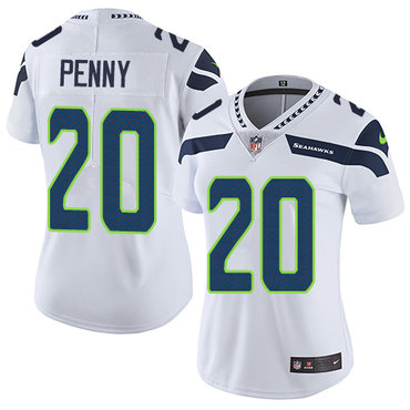 Nike Seahawks #20 Rashaad Penny White Women's Stitched NFL Vapor Untouchable Limited Jersey Nike Seahawks #20 Rashaad Penny White Women's Stitched NFL Vapor Untouchable Limited Jersey