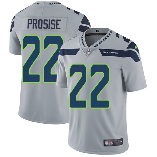 Nike Seahawks #22 C. J. Prosise Grey Alternate Youth Stitched NFL Vapor Untouchable Limited Jersey Nike Seahawks #22 C. J. Prosise Grey Alternate Youth Stitched NFL Vapor Untouchable Limited Jersey
