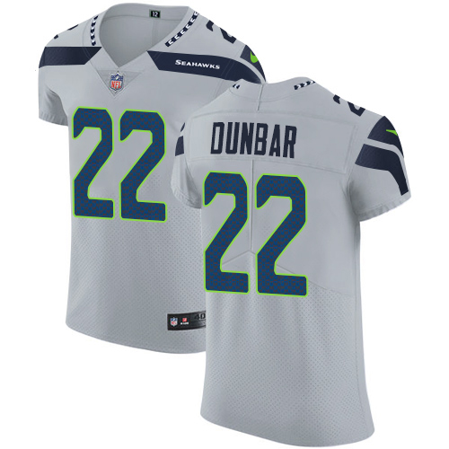 Nike Seahawks #22 Quinton Dunbar Grey Alternate Men's Stitched NFL New Elite Jersey Nike Seahawks #22 Quinton Dunbar Grey Alternate Men's Stitched NFL New Elite Jersey