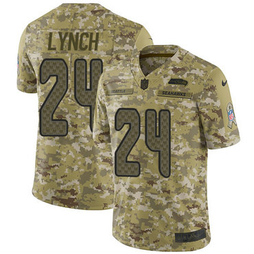 Nike Seahawks #24 Marshawn Lynch Camo Youth Stitched NFL Limited 2018 Salute to Service Jersey Nike Seahawks #24 Marshawn Lynch Camo Youth Stitched NFL Limited 2018 Salute to Service Jersey
