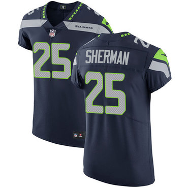 Nike Seahawks #25 Richard Sherman Steel Blue Team Color Men's Stitched NFL Vapor Untouchable Elite Jersey Nike Seahawks #25 Richard Sherman Steel Blue Team Color Men's Stitched NFL Vapor Untouchable Elite Jersey