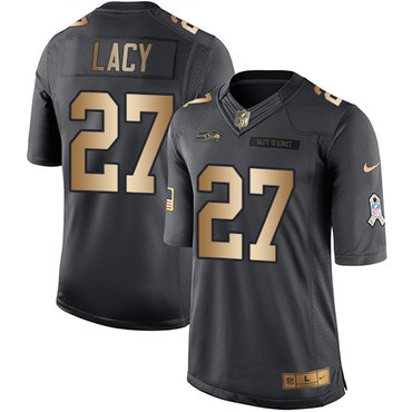 Nike Seahawks #27 Eddie Lacy Black Men's Stitched NFL Limited Gold Salute To Service Jersey Nike Seahawks #27 Eddie Lacy Black Men's Stitched NFL Limited Gold Salute To Service Jersey