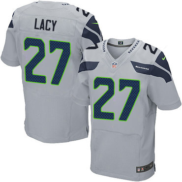 Nike Seahawks #27 Eddie Lacy Grey Alternate Men's Stitched NFL Elite Jersey Nike Seahawks #27 Eddie Lacy Grey Alternate Men's Stitched NFL Elite Jersey