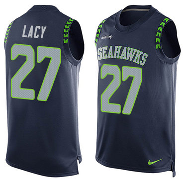 Nike Seahawks #27 Eddie Lacy Steel Blue Team Color Men's Stitched NFL Limited Tank Top Jersey Nike Seahawks #27 Eddie Lacy Steel Blue Team Color Men's Stitched NFL Limited Tank Top Jersey