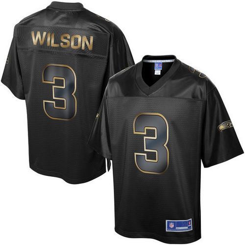 Nike Seahawks #3 Russell Wilson Pro Line Black Gold Collection Men's Stitched NFL Game Jersey Nike Seahawks #3 Russell Wilson Pro Line Black Gold Collection Men's Stitched NFL Game Jersey