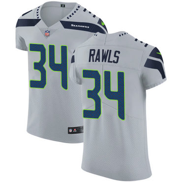 Nike Seahawks #34 Thomas Rawls Grey Alternate Men's Stitched NFL Vapor Untouchable Elite Jersey Nike Seahawks #34 Thomas Rawls Grey Alternate Men's Stitched NFL Vapor Untouchable Elite Jersey