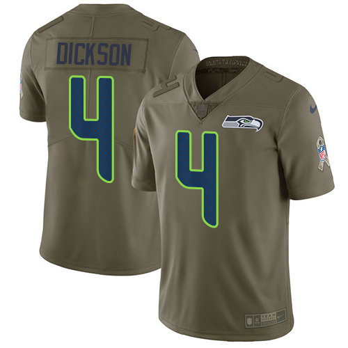 Nike Seahawks #4 Michael Dickson Olive Men's Stitched NFL Limited 2017 Salute To Service Jersey Nike Seahawks #4 Michael Dickson Olive Men's Stitched NFL Limited 2017 Salute To Service Jersey