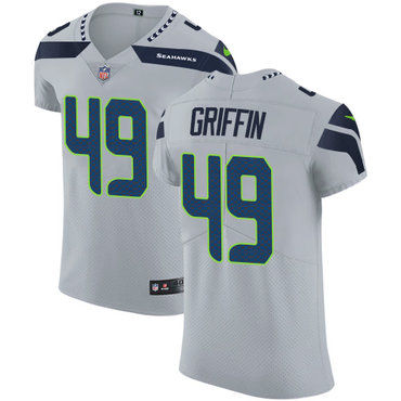 Nike Seahawks #49 Shaquem Griffin Grey Alternate Men's Stitched NFL Vapor Untouchable Elite Jersey Nike Seahawks #49 Shaquem Griffin Grey Alternate Men's Stitched NFL Vapor Untouchable Elite Jersey