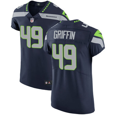 Nike Seahawks #49 Shaquem Griffin Steel Blue Team Color Men's Stitched NFL Vapor Untouchable Elite Jersey Nike Seahawks #49 Shaquem Griffin Steel Blue Team Color Men's Stitched NFL Vapor Untouchable Elite Jersey