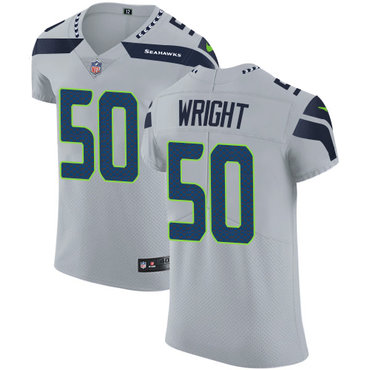 Nike Seahawks #50 K.J. Wright Grey Alternate Men's Stitched NFL Vapor Untouchable Elite Jersey Nike Seahawks #50 K.J. Wright Grey Alternate Men's Stitched NFL Vapor Untouchable Elite Jersey