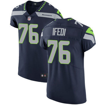 Nike Seahawks #76 Germain Ifedi Steel Blue Team Color Men's Stitched NFL Vapor Untouchable Elite Jersey Nike Seahawks #76 Germain Ifedi Steel Blue Team Color Men's Stitched NFL Vapor Untouchable Elite Jersey