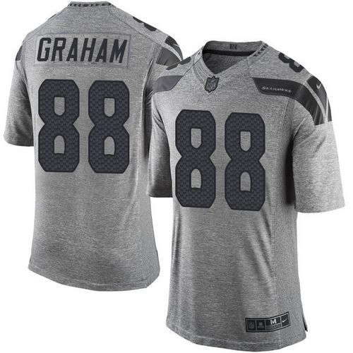 Nike Seahawks #88 Jimmy Graham Gray Men's Stitched NFL Limited Gridiron Gray Jersey Nike Seahawks #88 Jimmy Graham Gray Men's Stitched NFL Limited Gridiron Gray Jersey