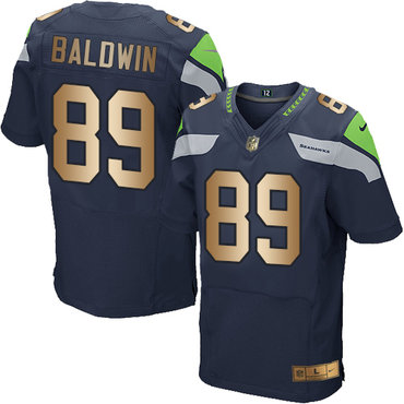 Nike Seahawks #89 Doug Baldwin Steel Blue Team Color Men's Stitched NFL Elite Gold Jersey Nike Seahawks #89 Doug Baldwin Steel Blue Team Color Men's Stitched NFL Elite Gold Jersey