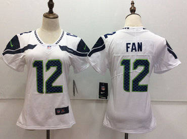 Nike Seahawks 12 Fan White Women Vapor Untouchable Player Limited Jersey Nike Seahawks 12 Fan White Women Vapor Untouchable Player Limited Jersey