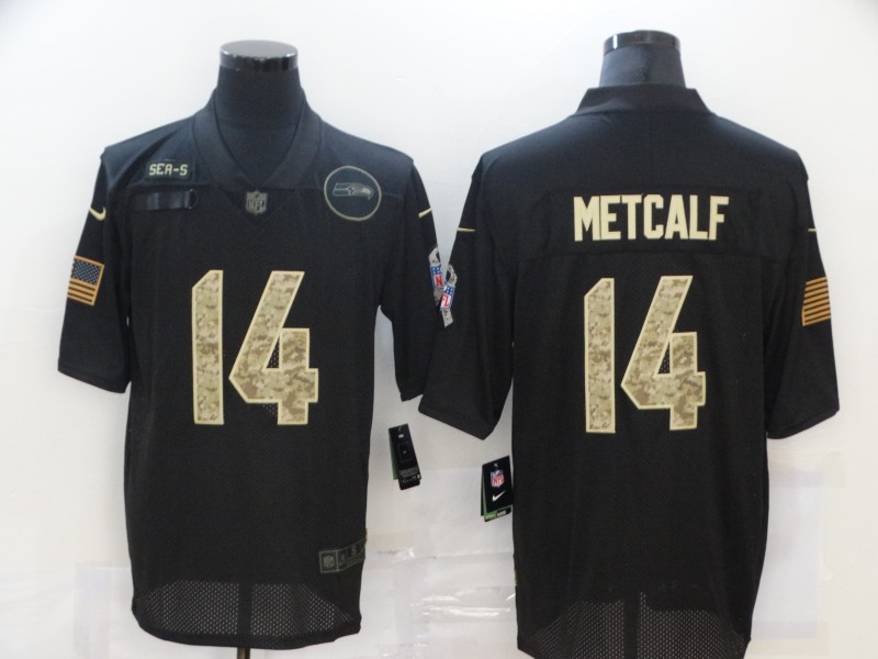 Nike Seahawks 14 DK Metcalf Black Camo 2020 Salute To Service Limited Jersey Nike Seahawks 14 DK Metcalf Black Camo 2020 Salute To Service Limited Jersey