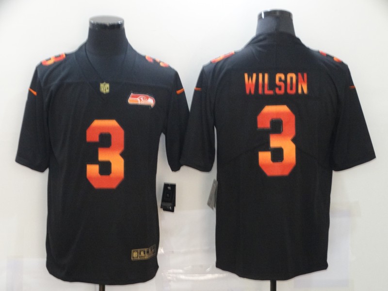 Nike Seahawks 3 Russell Wilson Black Colorful Fashion Limited Jersey Nike Seahawks 3 Russell Wilson Black Colorful Fashion Limited Jersey