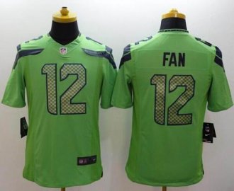 Nike Seattle Seahawks #12 Fan Green Alternate NFL Limited Jersey Nike Seattle Seahawks #12 Fan Green Alternate NFL Limited Jersey