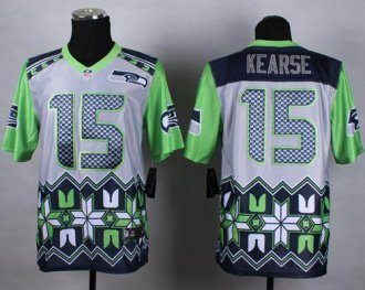 Nike Seattle Seahawks #15 Jermaine Kearse Grey NFL Elite Noble Fashion Jersey Nike Seattle Seahawks #15 Jermaine Kearse Grey NFL Elite Noble Fashion Jersey