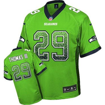 Nike Seattle Seahawks #29 Earl Thomas III Green NFL Elite Drift Fashion Jersey Nike Seattle Seahawks #29 Earl Thomas III Green NFL Elite Drift Fashion Jersey