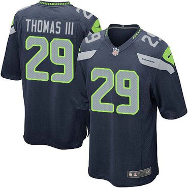 Nike Seattle Seahawks #29 Earl Thomas III Steel Blue Team Color NFL Game Jersey Nike Seattle Seahawks #29 Earl Thomas III Steel Blue Team Color NFL Game Jersey