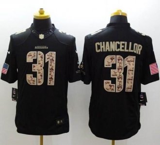 Nike Seattle Seahawks #31 Kam Chancellor Black NFL Limited Salute to service jersey Nike Seattle Seahawks #31 Kam Chancellor Black NFL Limited Salute to service jersey