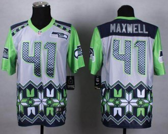 Nike Seattle Seahawks #41 Byron Maxwell Grey NFL Elite Noble Fashion Jersey Nike Seattle Seahawks #41 Byron Maxwell Grey NFL Elite Noble Fashion Jersey