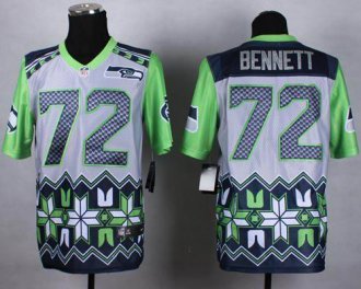 Nike Seattle Seahawks #72 Michael Bennett Grey NFL Elite Noble Fashion Jersey Nike Seattle Seahawks #72 Michael Bennett Grey NFL Elite Noble Fashion Jersey