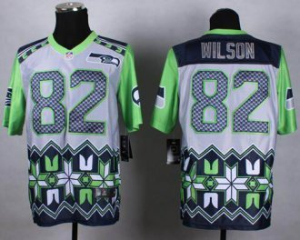 Nike Seattle Seahawks #82 Luke Willson Grey NFL Elite Noble Fashion Jersey Nike Seattle Seahawks #82 Luke Willson Grey NFL Elite Noble Fashion Jersey