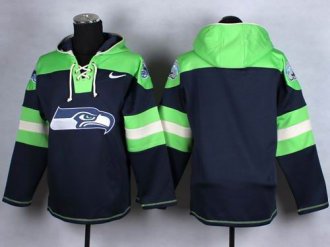 Nike Seattle Seahawks Blank Navy Blue Player Pullover NFL Hoodie Nike Seattle Seahawks Blank Navy Blue Player Pullover NFL Hoodie