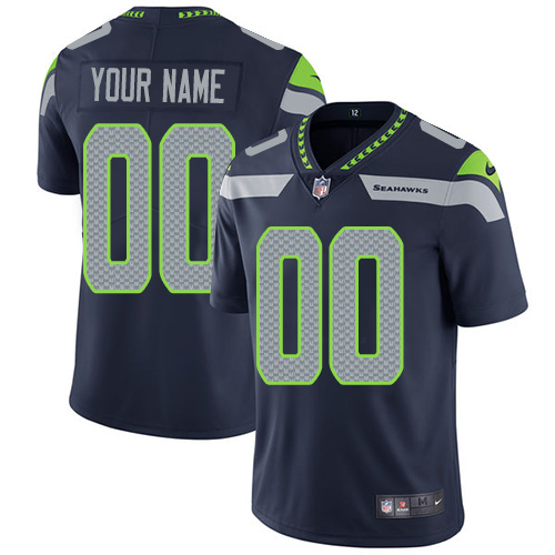Nike Sehawks Navy Men's Customized Vapor Untouchable Player Limited Jersey Nike Sehawks Navy Men's Customized Vapor Untouchable Player Limited Jersey