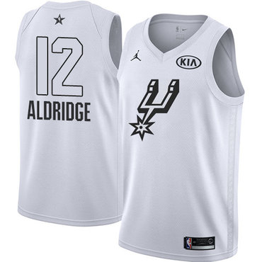 Nike Spurs #12 LaMarcus Aldridge White Youth NBA Jordan Swingman 2018 All-Star Game Jersey Nike Spurs #12 LaMarcus Aldridge White Youth NBA Jordan Swingman 2018 All-Star Game Jersey