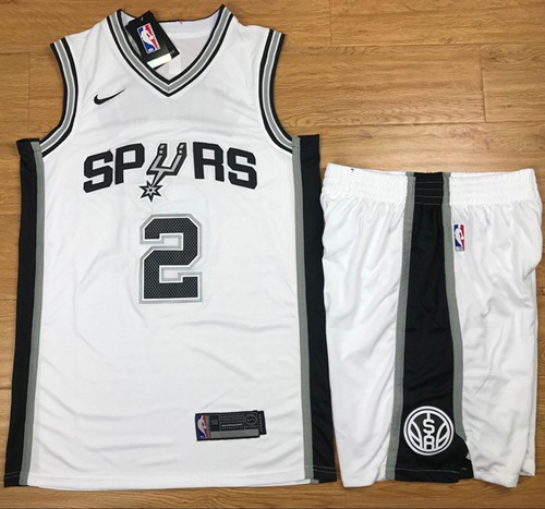 Nike Spurs #2 Kawhi Leonard White A Set Youth NBA Swingman Association Edition Jersey Nike Spurs #2 Kawhi Leonard White A Set Youth NBA Swingman Association Edition Jersey