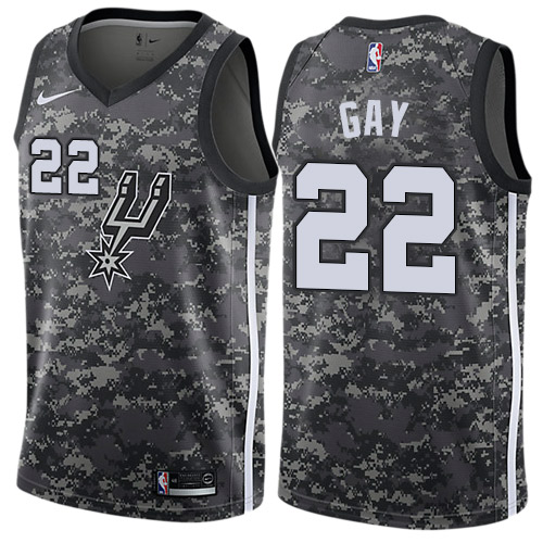 Nike Spurs #22 Rudy Gay Black NBA Swingman City Edition 2018 19 Jersey