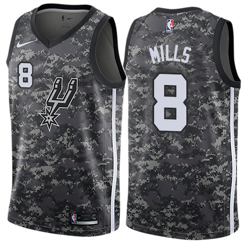 Nike Spurs #8 Patty Mills Black NBA Swingman City Edition 2018 19 Jersey