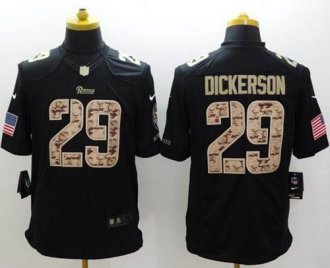 Nike St. Louis Rams #29 Eric Dickerson Black NFL Limited Salute to Service Jersey Nike St. Louis Rams #29 Eric Dickerson Black NFL Limited Salute to Service Jersey