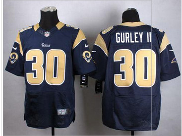 Nike St. Louis Rams #30 Todd Gurley II Navy Blue Team Color Men's Stitched NFL Elite Jersey Nike St. Louis Rams #30 Todd Gurley II Navy Blue Team Color Men's Stitched NFL Elite Jersey