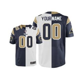 Women Nike St.Louis Rams Customized All Stitched Split Elite Jersey Women Nike St.Louis Rams Customized All Stitched Split Elite Jersey