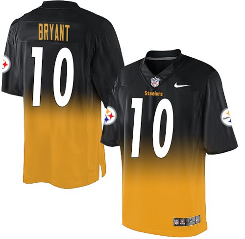 Nike Steelers #10 Martavis Bryant Black Gold Men's Stitched NFL Elite Fadeaway Fashion Jersey Nike Steelers #10 Martavis Bryant Black Gold Men's Stitched NFL Elite Fadeaway Fashion Jersey