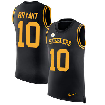 Nike Steelers #10 Martavis Bryant Black Team Color Men's Stitched NFL Limited Rush Tank Top Jersey