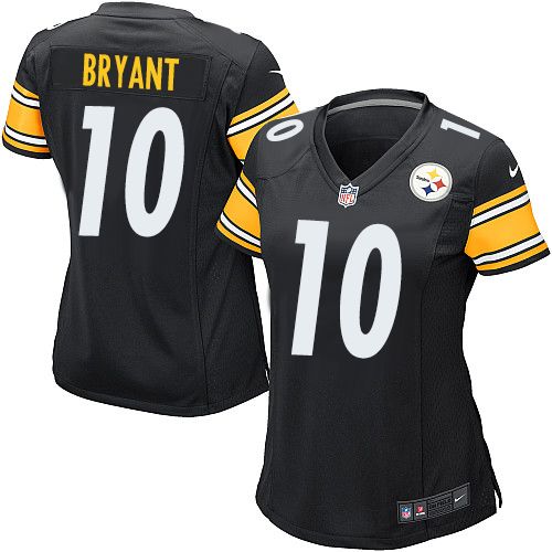 Nike Steelers #10 Martavis Bryant Black Team Color Women's Stitched NFL Elite Jersey