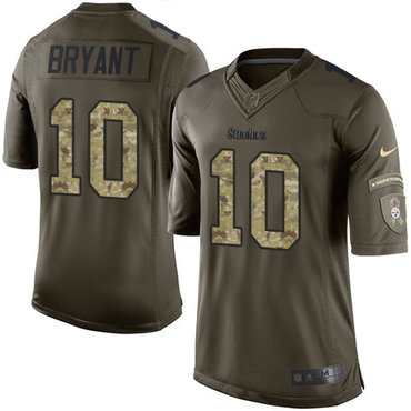 Nike Steelers #10 Martavis Bryant Green Youth Stitched NFL Limited 2015 Salute to Service Jersey
