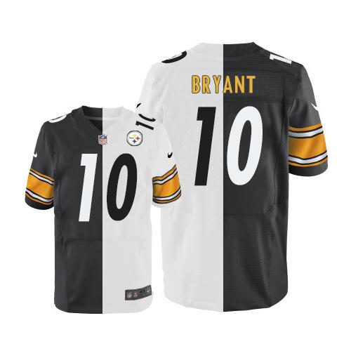 Nike Steelers #10 Martavis Bryant White Black Men's Stitched NFL Elite Split Jersey