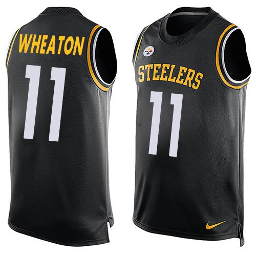 Nike Steelers #11 Markus Wheaton Black Team Color Men's Stitched NFL Limited Tank Top Jersey Nike Steelers #11 Markus Wheaton Black Team Color Men's Stitched NFL Limited Tank Top Jersey