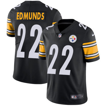 Nike Steelers #22 Terrell Edmunds Black Team Color Men's Stitched NFL Vapor Untouchable Limited Jersey Nike Steelers #22 Terrell Edmunds Black Team Color Men's Stitched NFL Vapor Untouchable Limited Jersey