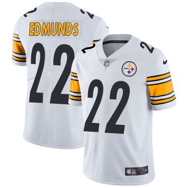 Nike Steelers #22 Terrell Edmunds White Men's Stitched NFL Vapor Untouchable Limited Jersey